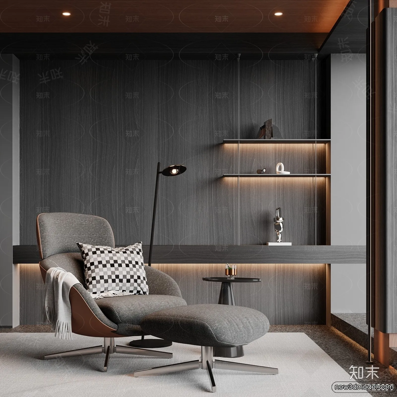 Leisure Chairs - 3D Furniture Models for Interior - 005