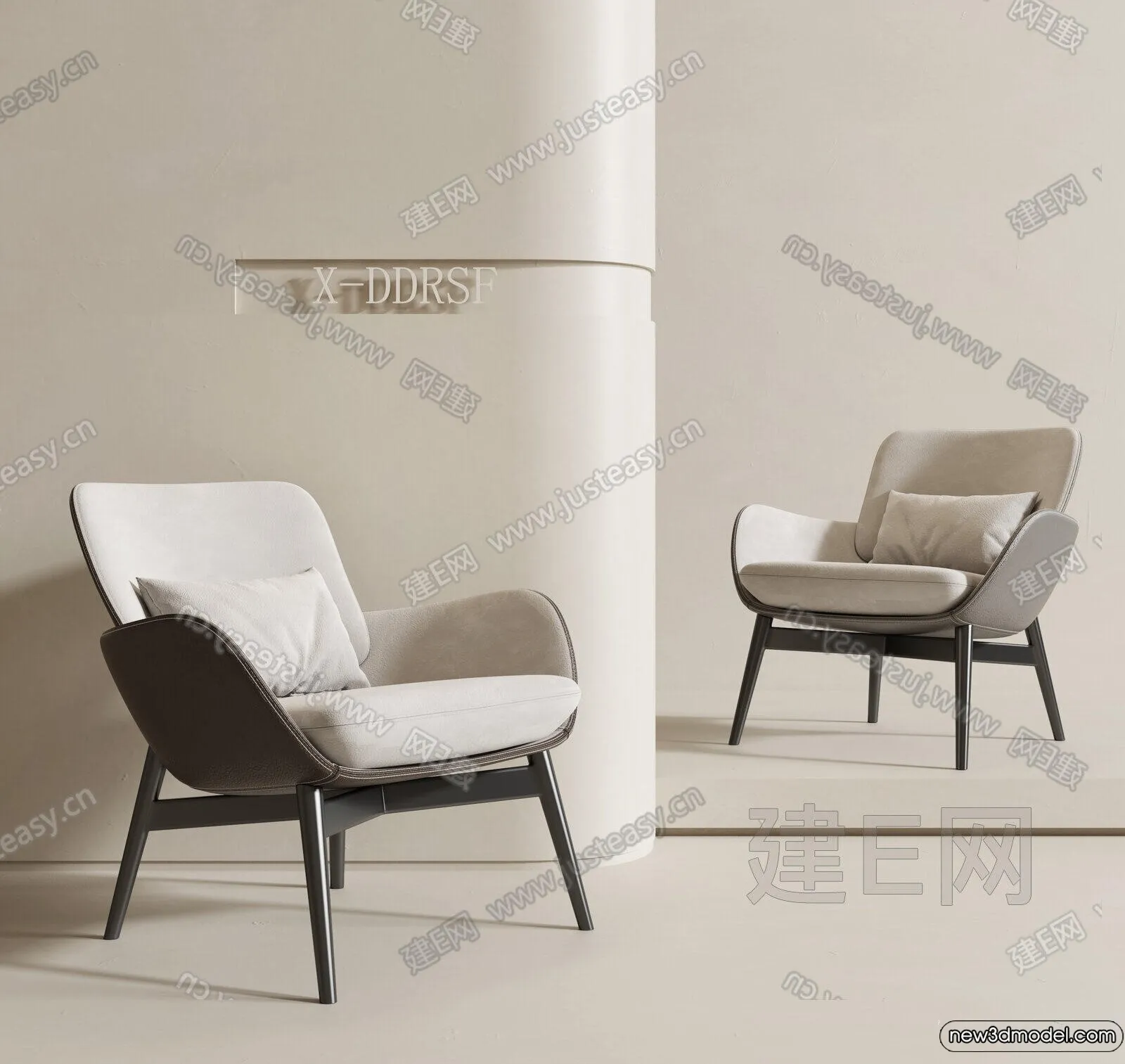 Leisure Chairs - 3D Furniture Models for Interior - 006