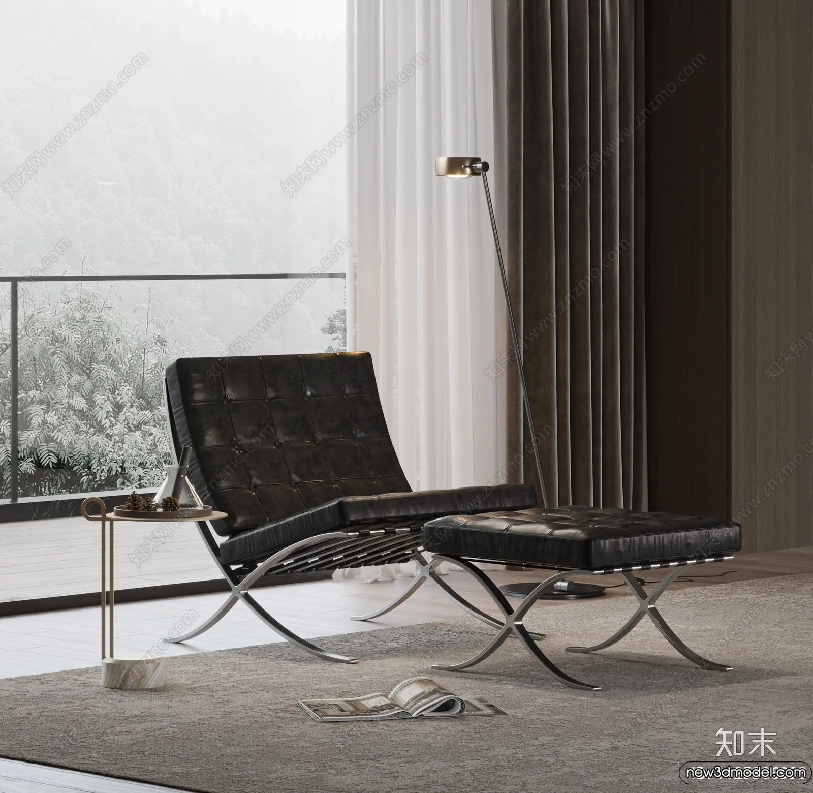 Leisure Chairs - 3D Furniture Models for Interior - 008