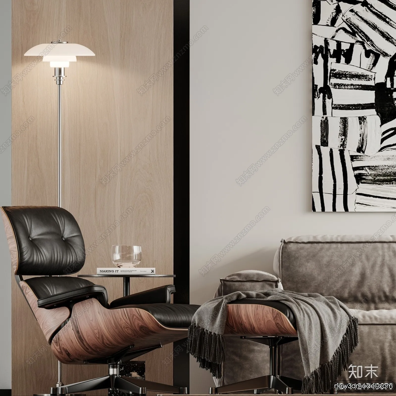 Leisure Chairs - 3D Furniture Models for Interior - 010