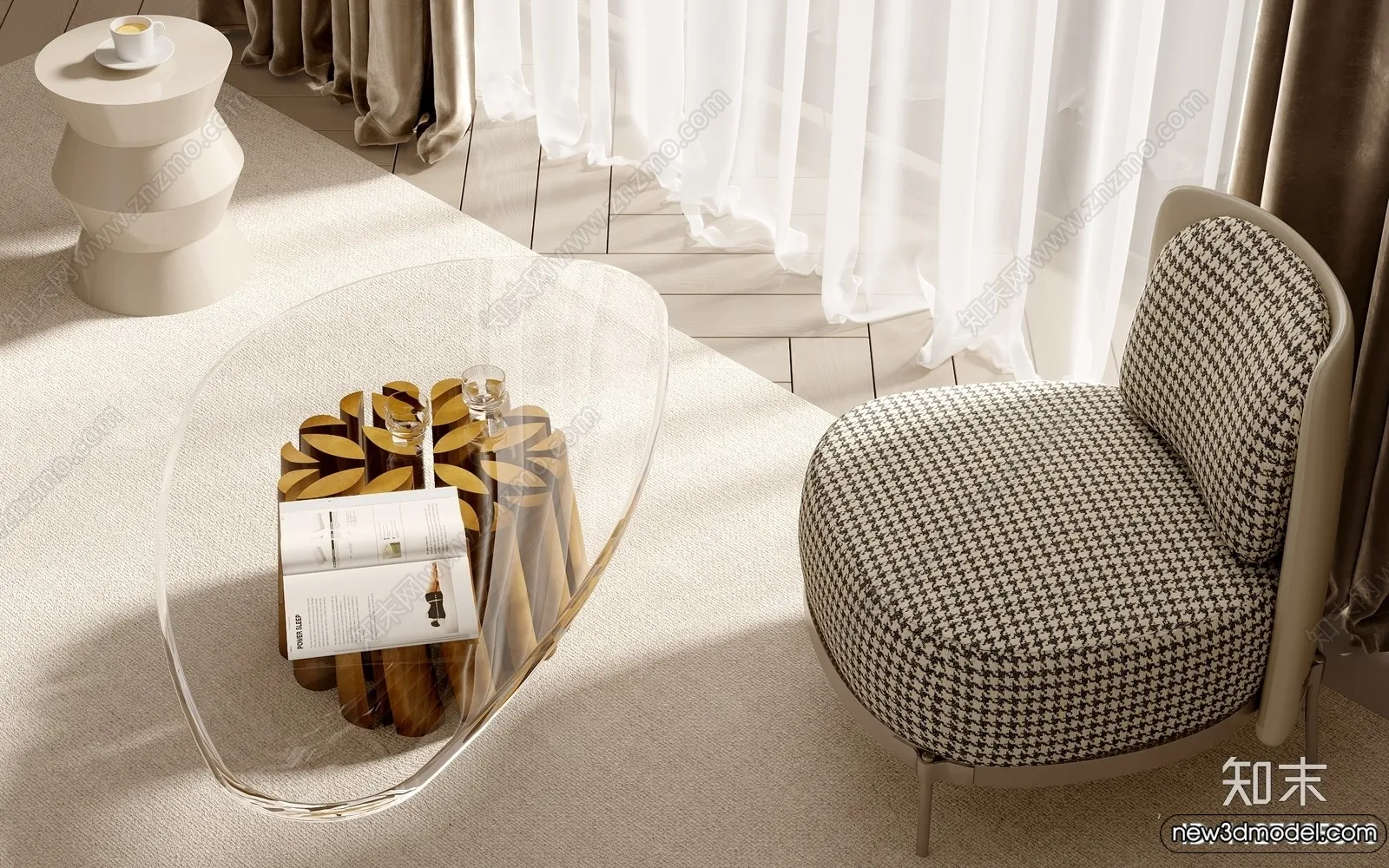 Leisure Chairs - 3D Furniture Models for Interior - 013