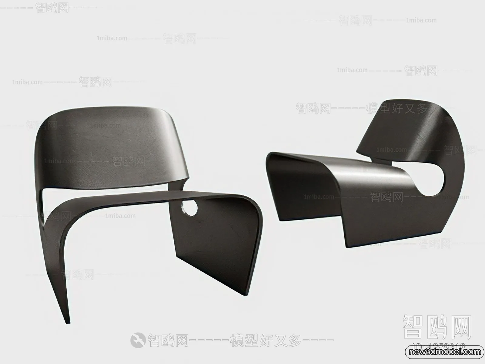 Leisure Chairs - 3D Furniture Models for Interior - 014