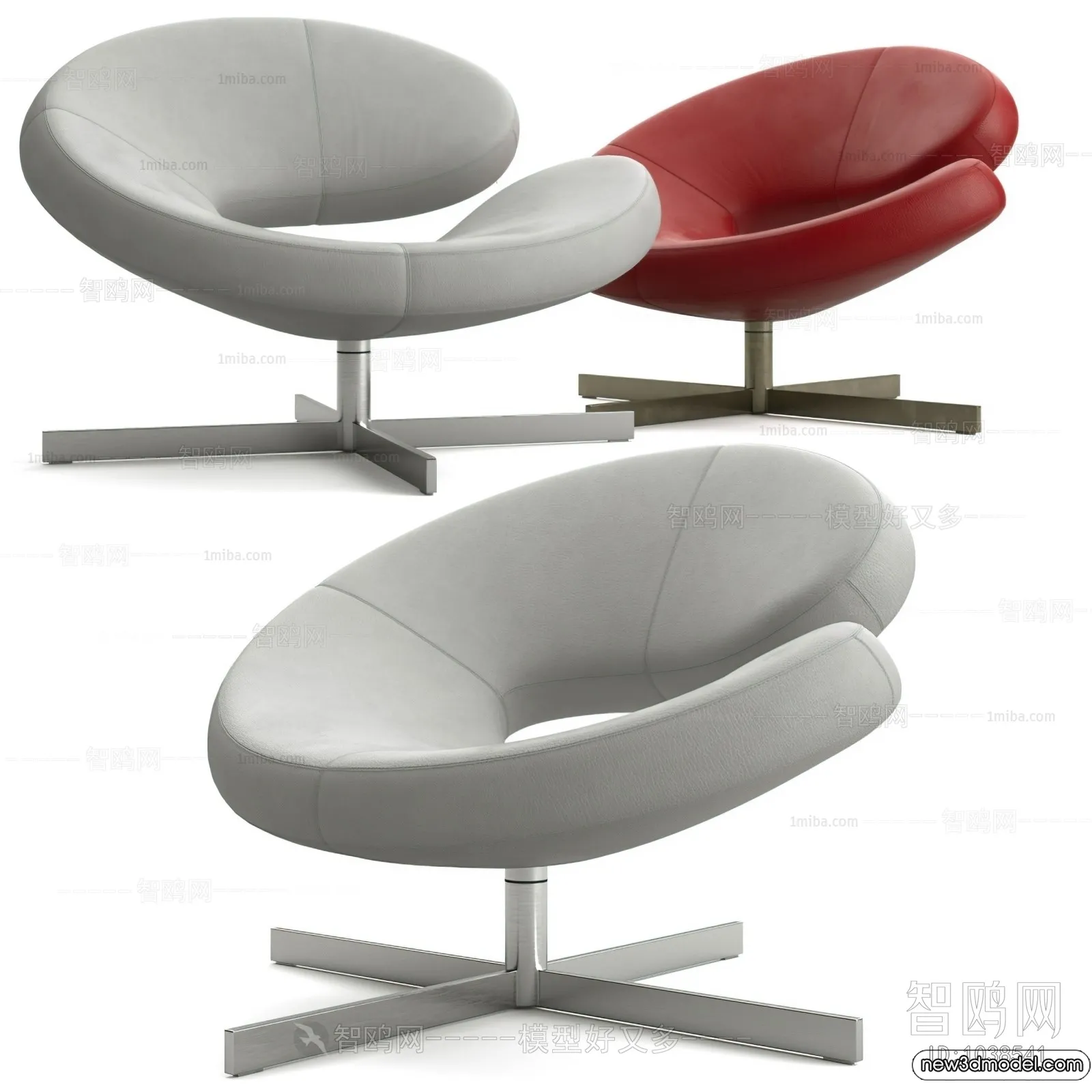 Leisure Chairs - 3D Furniture Models for Interior - 015