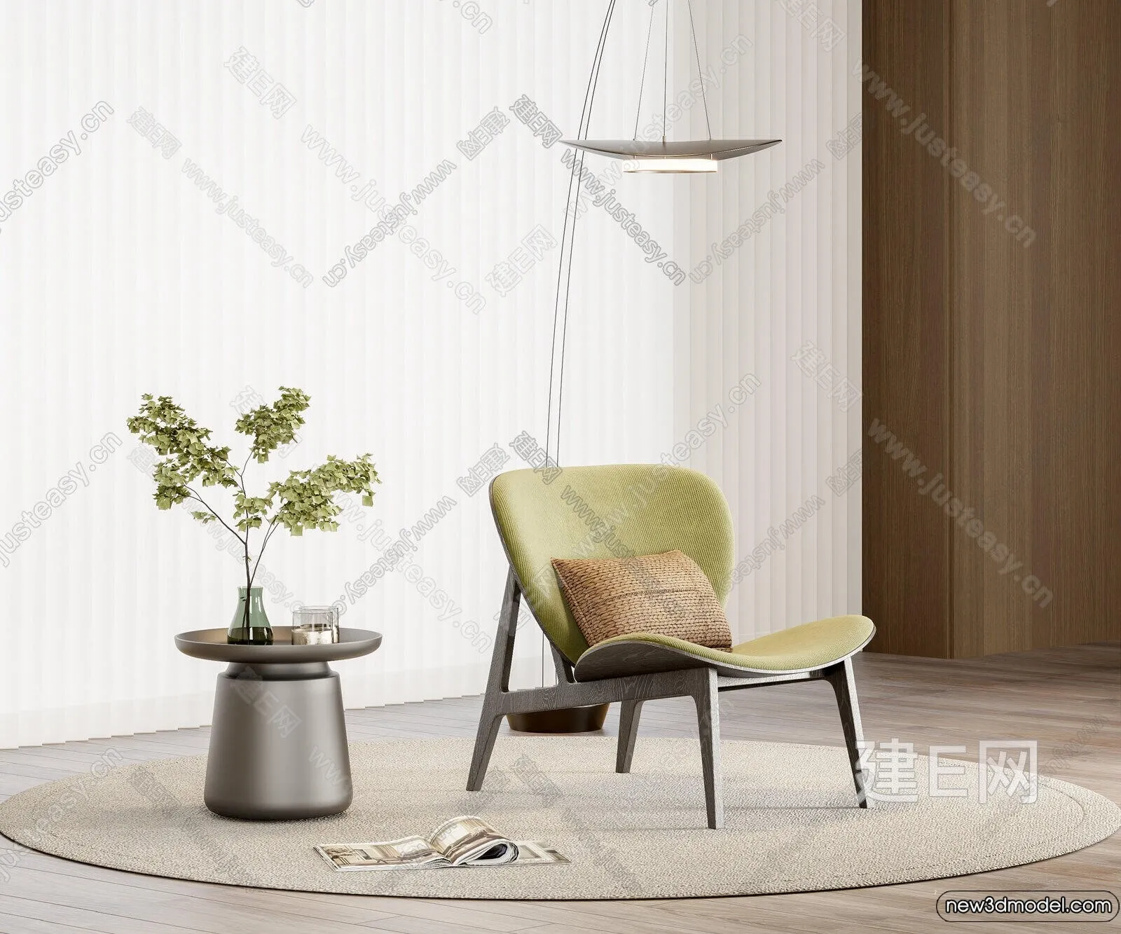Leisure Chairs - 3D Furniture Models for Interior - 020