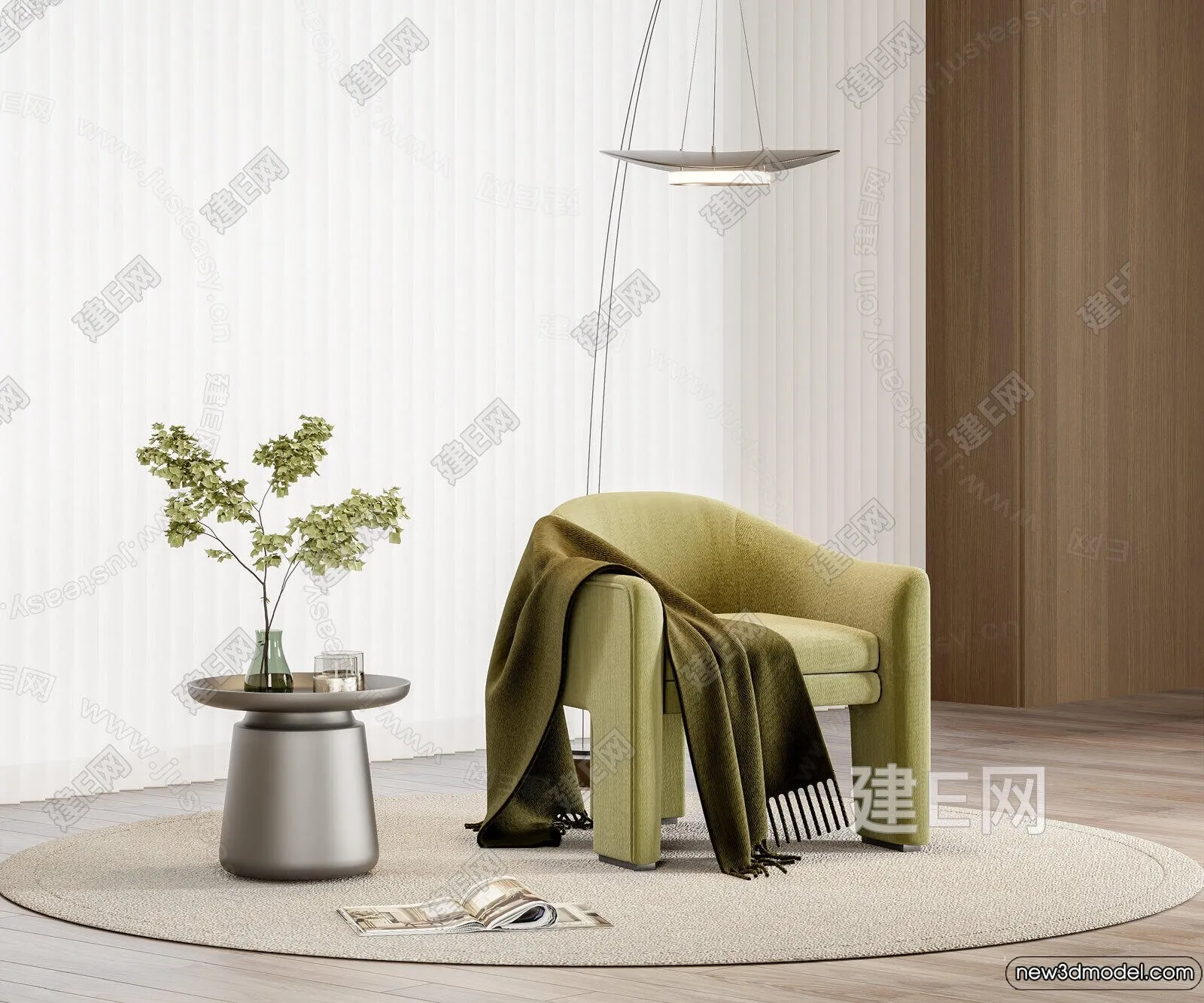 Leisure Chairs - 3D Furniture Models for Interior - 021