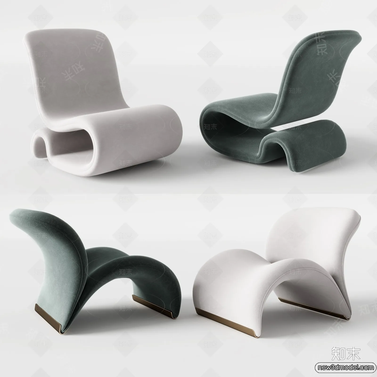 Leisure Chairs - 3D Furniture Models for Interior - 025