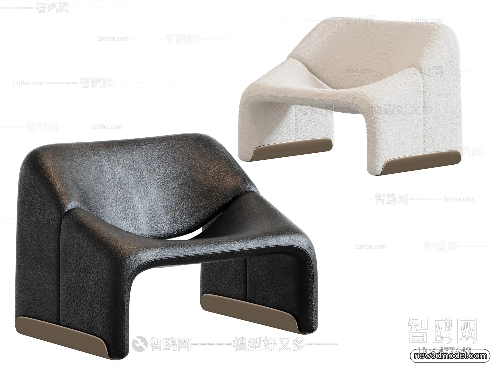 Leisure Chairs - 3D Furniture Models for Interior - 026