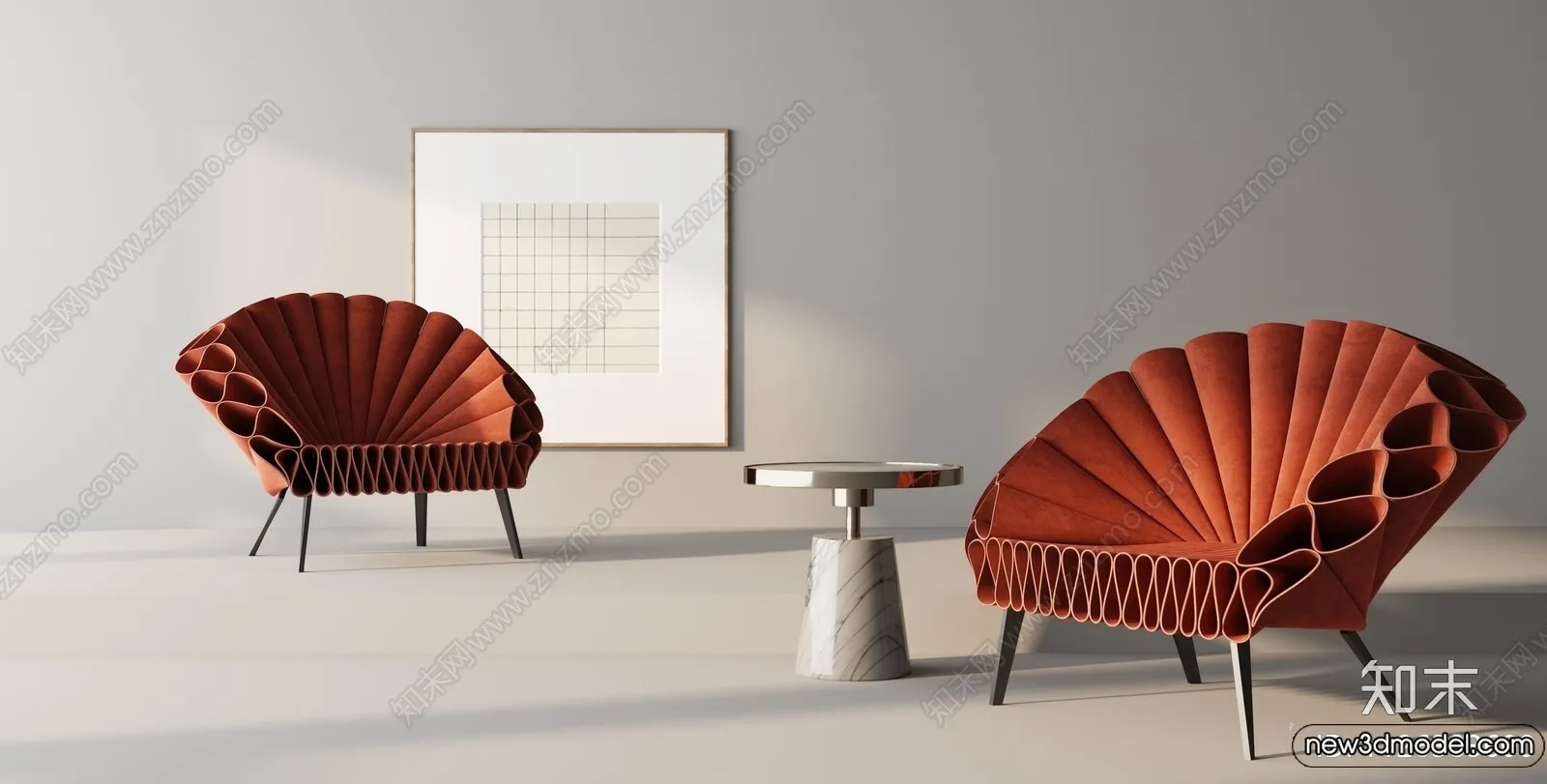 Leisure Chairs - 3D Furniture Models for Interior - 027