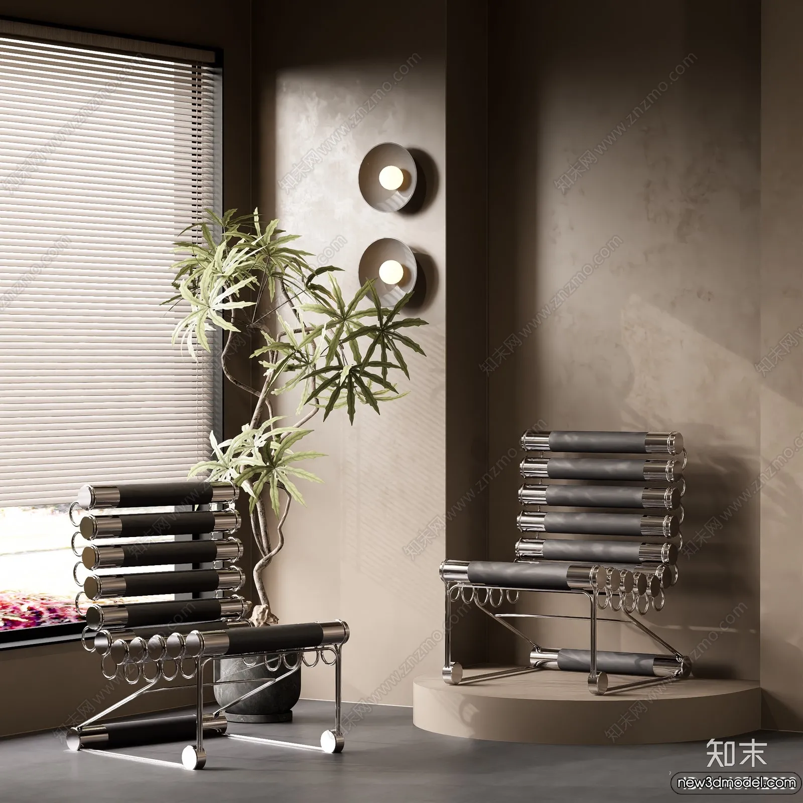 Leisure Chairs - 3D Furniture Models for Interior - 035