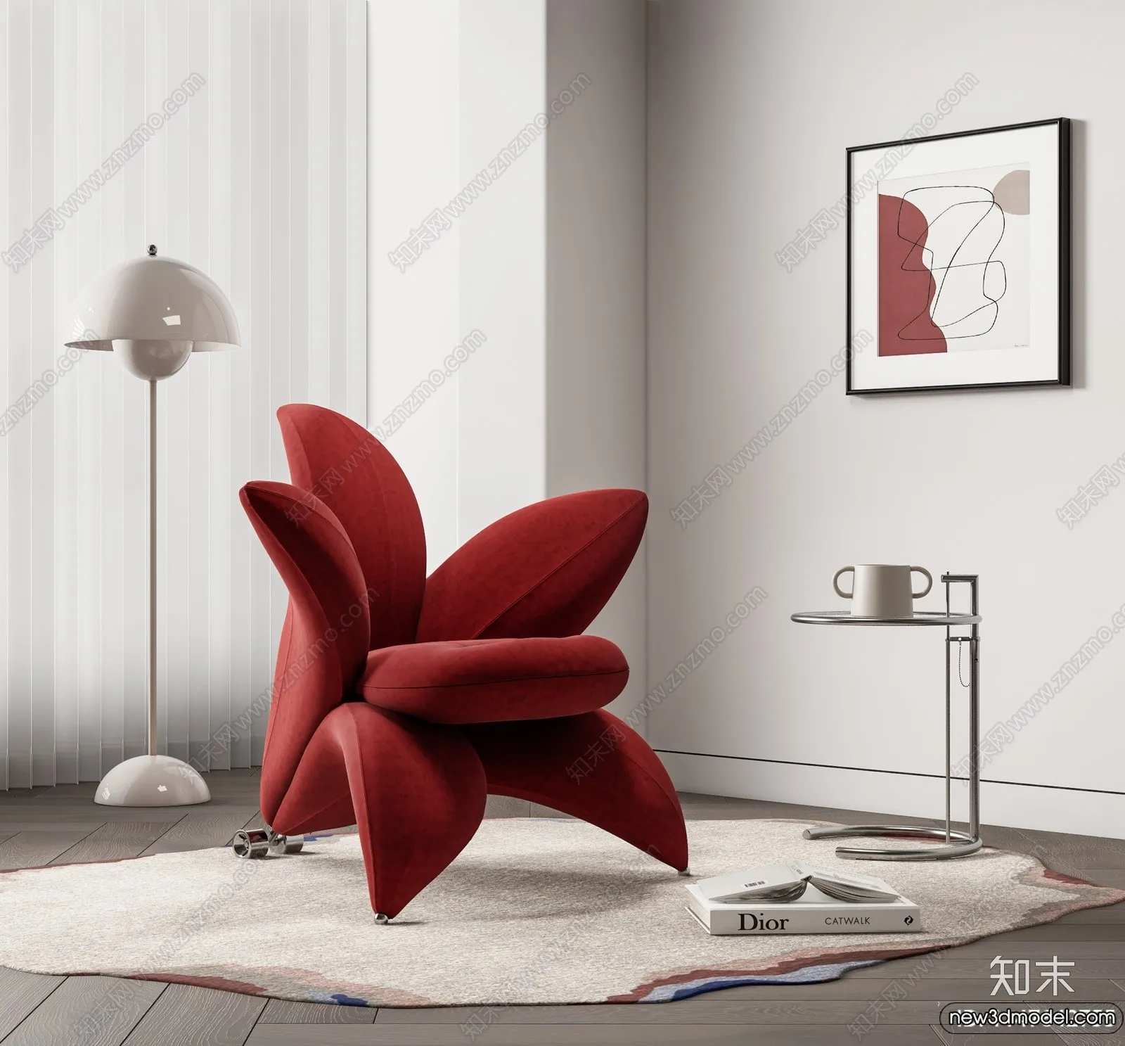 Leisure Chairs - 3D Furniture Models for Interior - 036