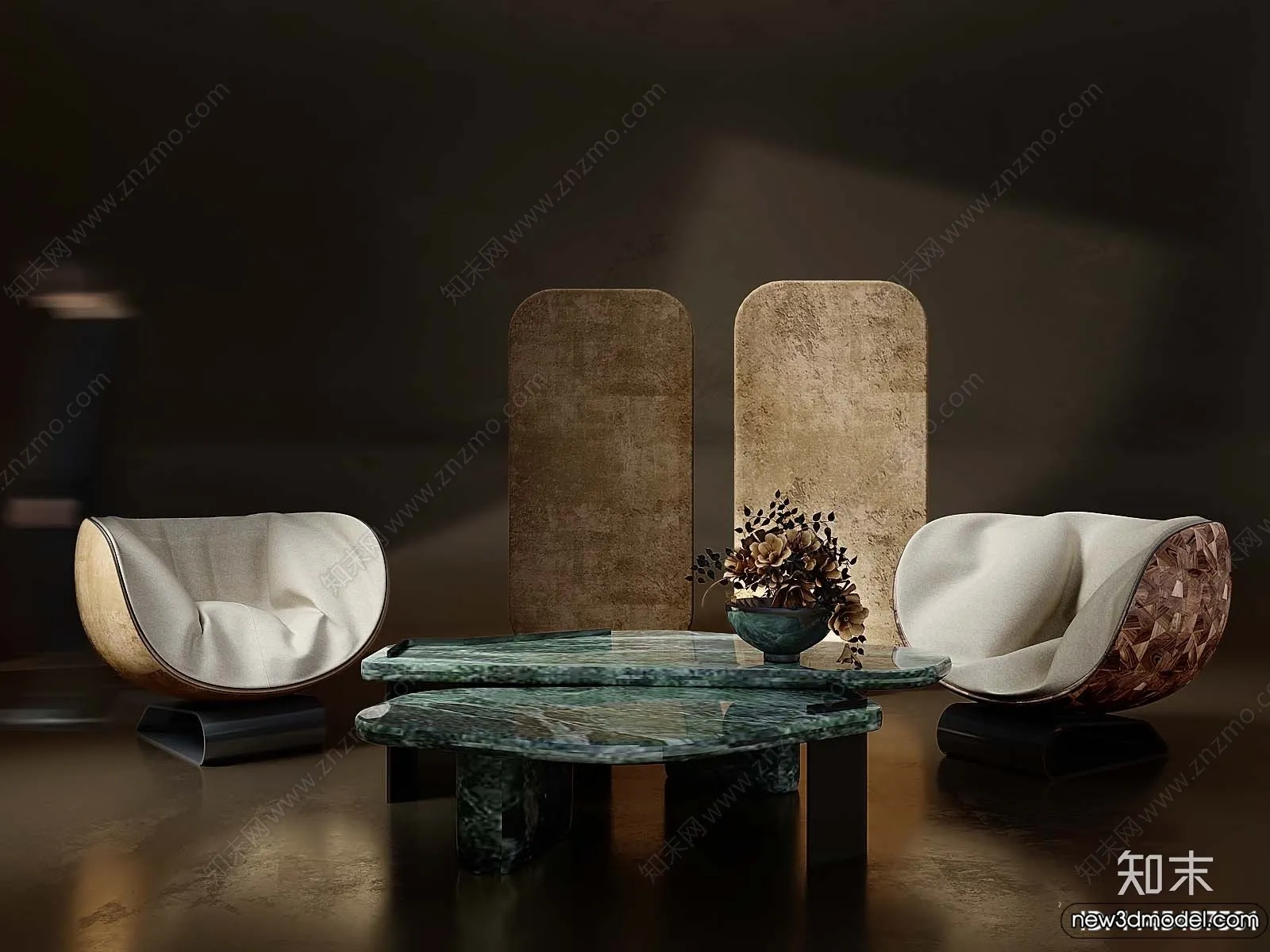 Leisure Chairs - 3D Furniture Models for Interior - 039