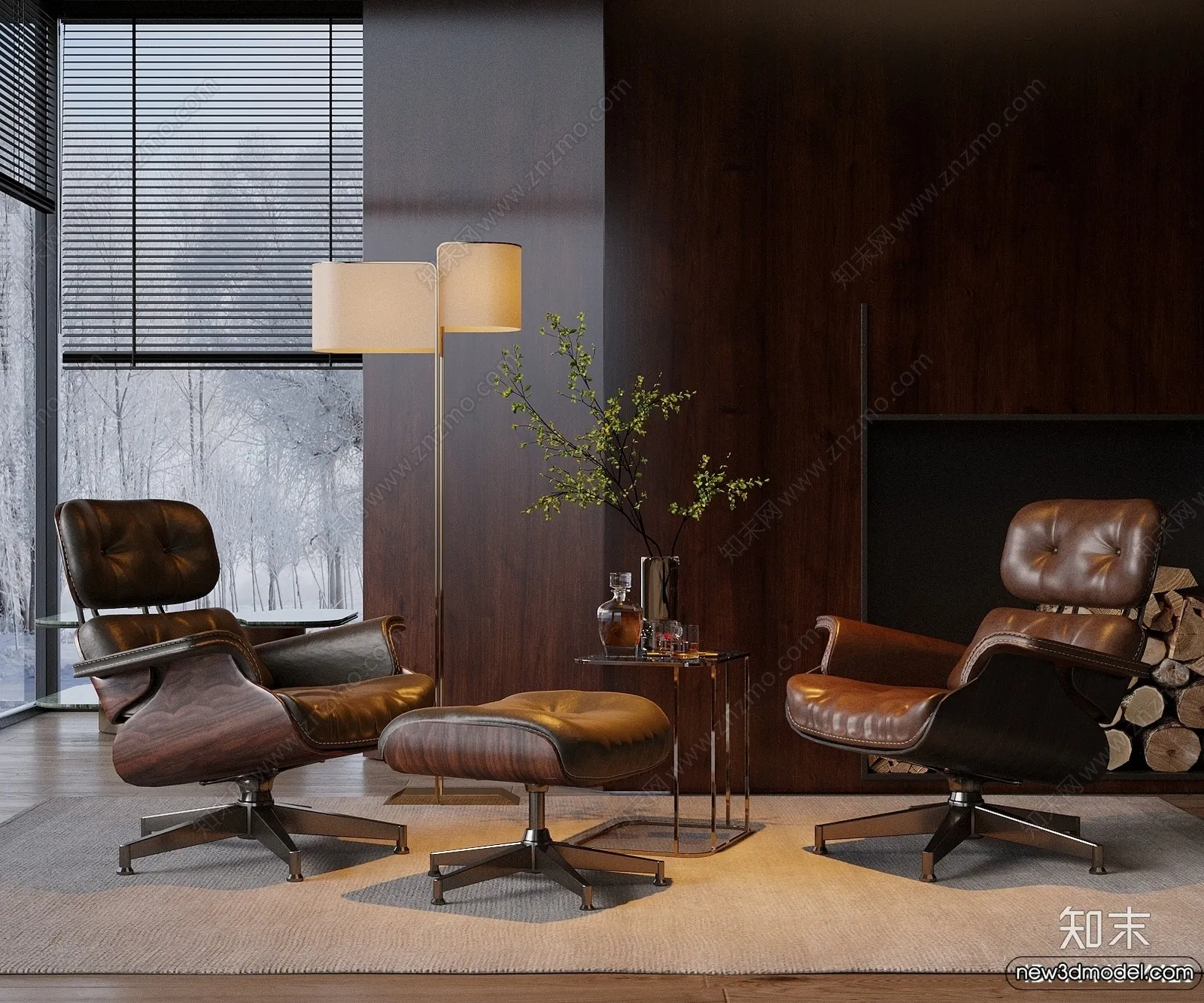 Leisure Chairs - 3D Furniture Models for Interior - 050