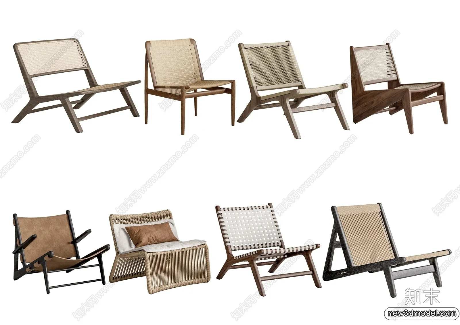 Leisure Chairs - 3D Furniture Models for Interior - 052