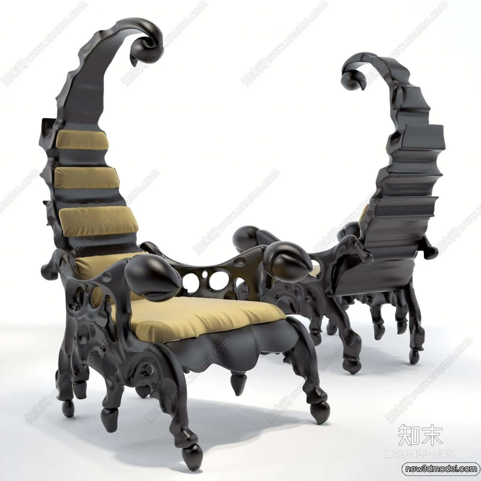 Leisure Chairs - 3D Furniture Models for Interior - 061