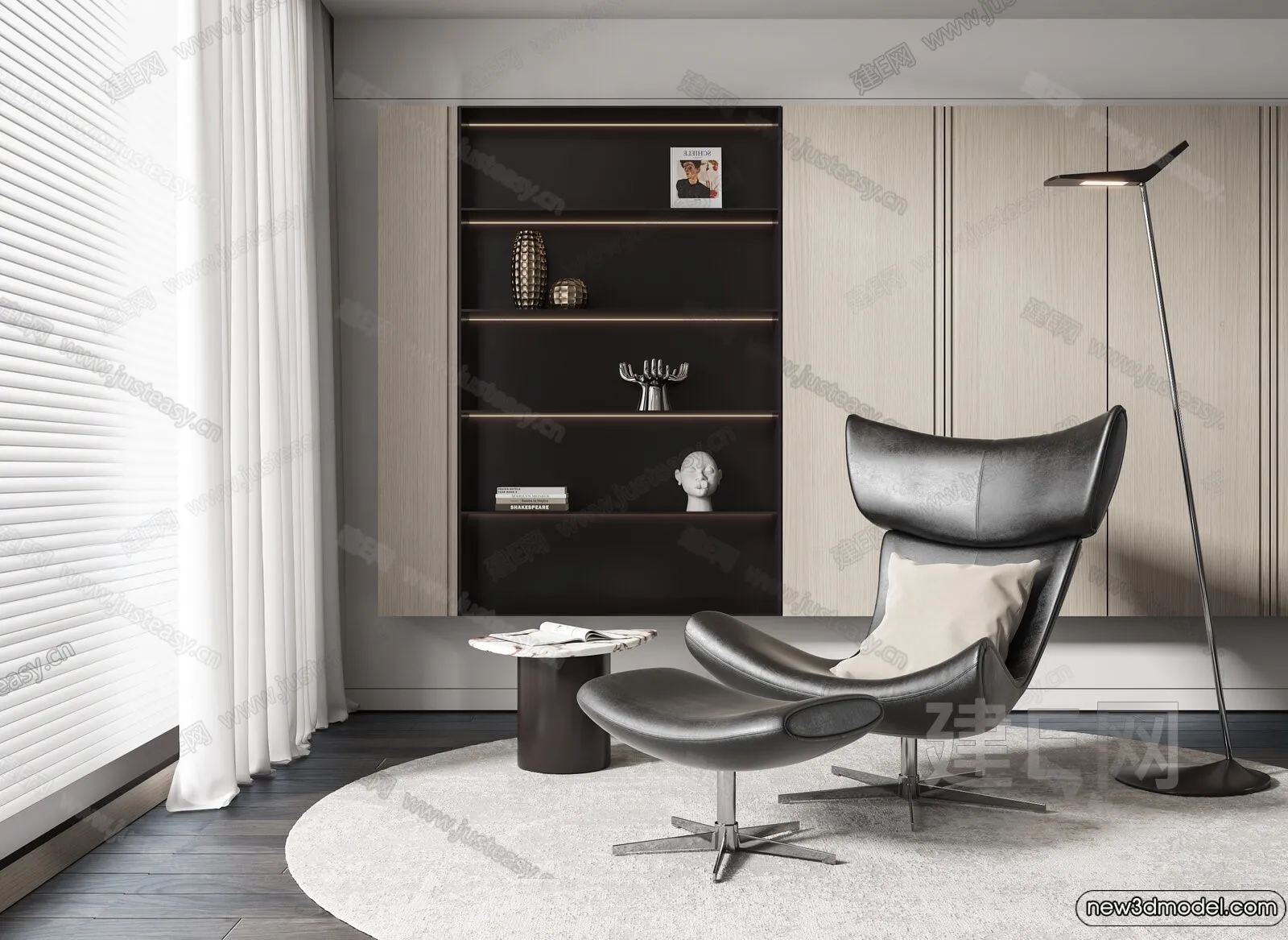 Leisure Chairs - 3D Furniture Models for Interior - 064