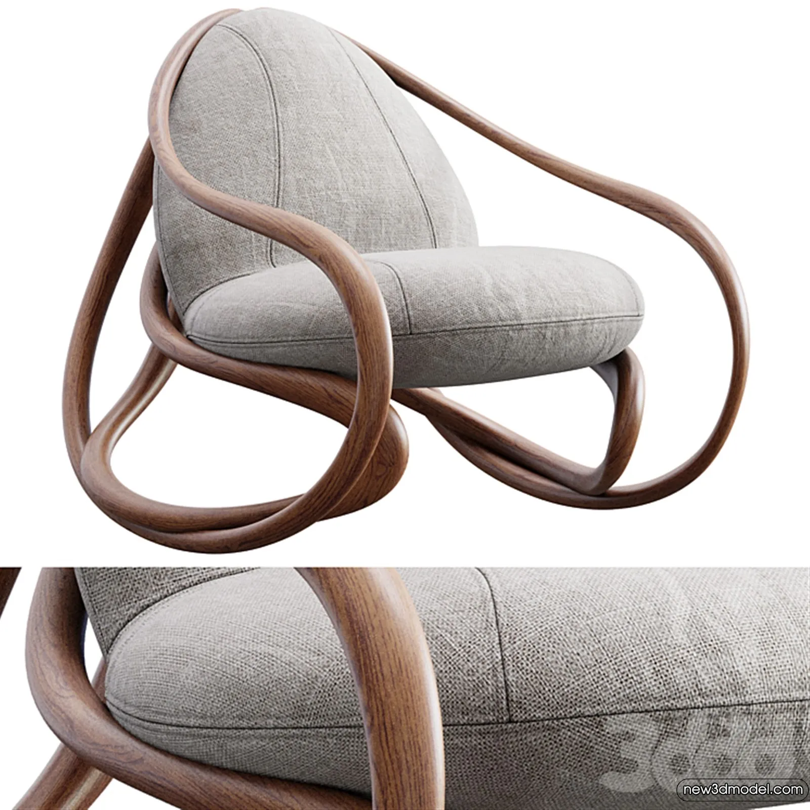 Leisure Chairs - 3D Furniture Models for Interior - 068