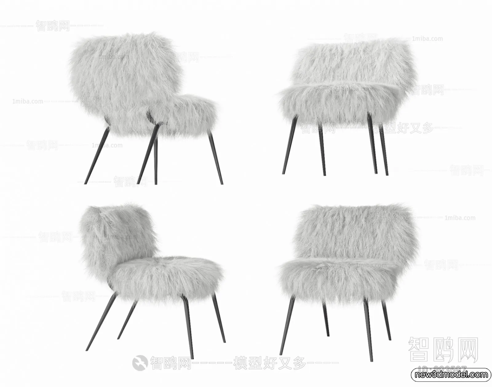 Leisure Chairs - 3D Furniture Models for Interior - 071
