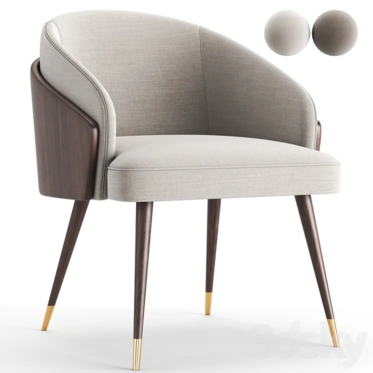 Leisure_Dining_Chair 3D Model Free