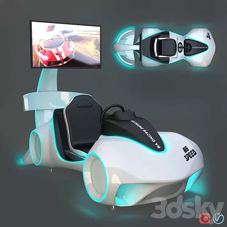 Leke VR Flash Racing 3D Model