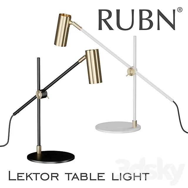 Lektor table light 3D Model