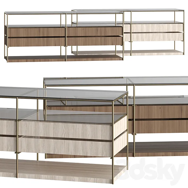 Lema Areia Sideboards 3D Model