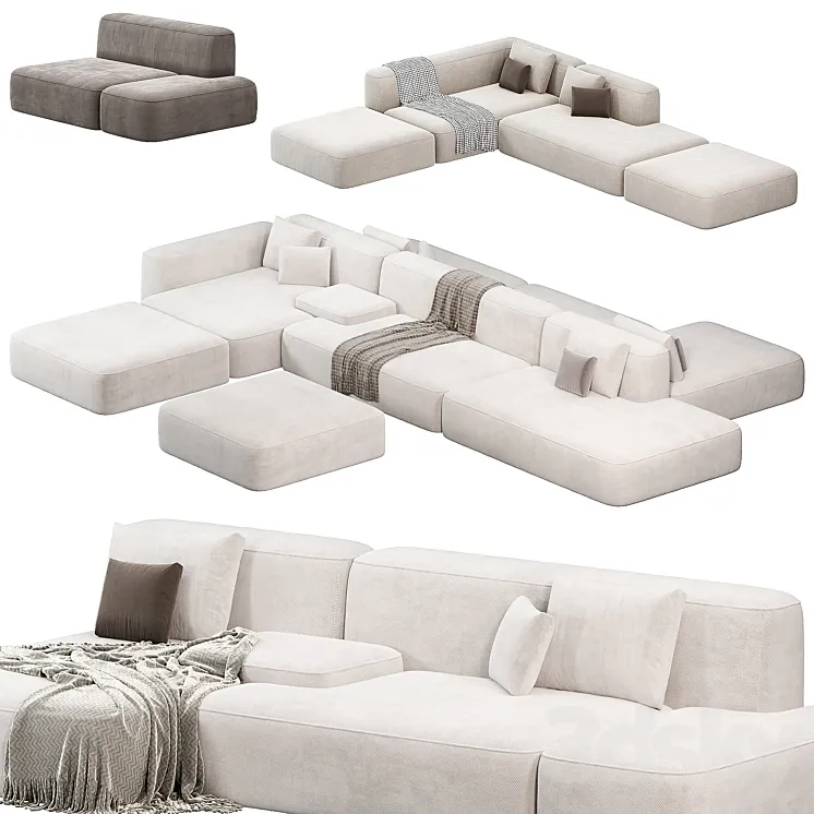 Lema Cloud Modular Sofa Set by lemamobili sofas 3D Model Free