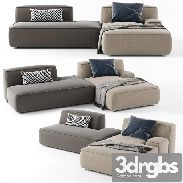 Lema cloud sectional sofa 03 2 3D Model Free