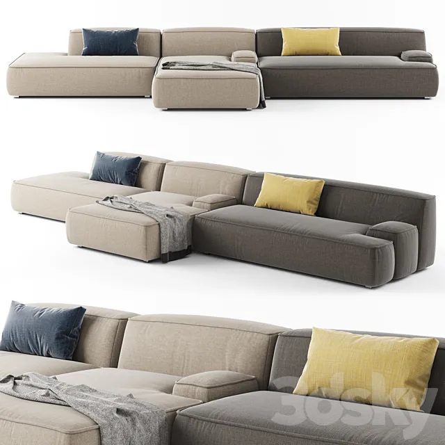 Lema CLOUD Sectional sofa_06 Free Download