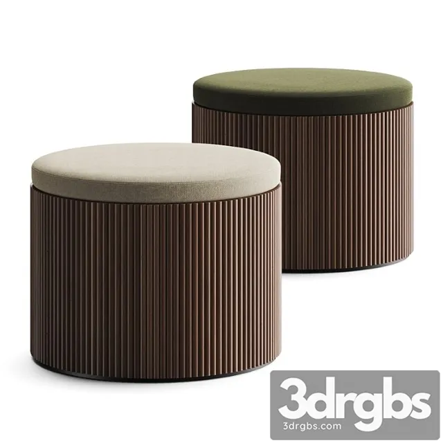 Lema Drum Pouf 3D Model Free