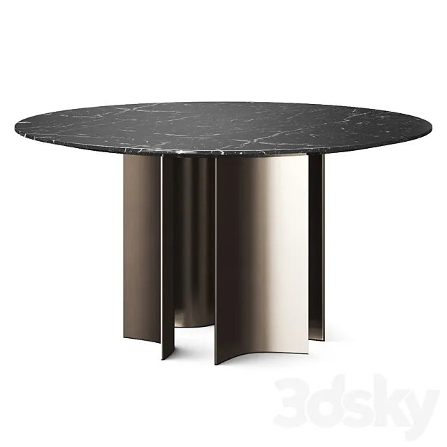 Lema Gullwing Round Dining Table 3DModel
