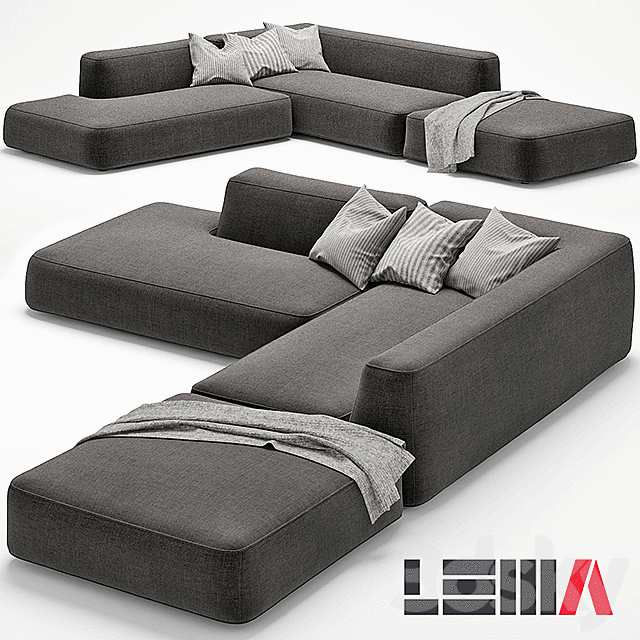 LEMAMOBILI CLOUD SOFA 3 3D Model
