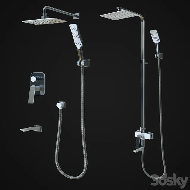 LeMark Allegro Shower Set 3D Model