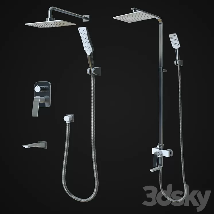 LeMark Allegro Shower Set 3D Model
