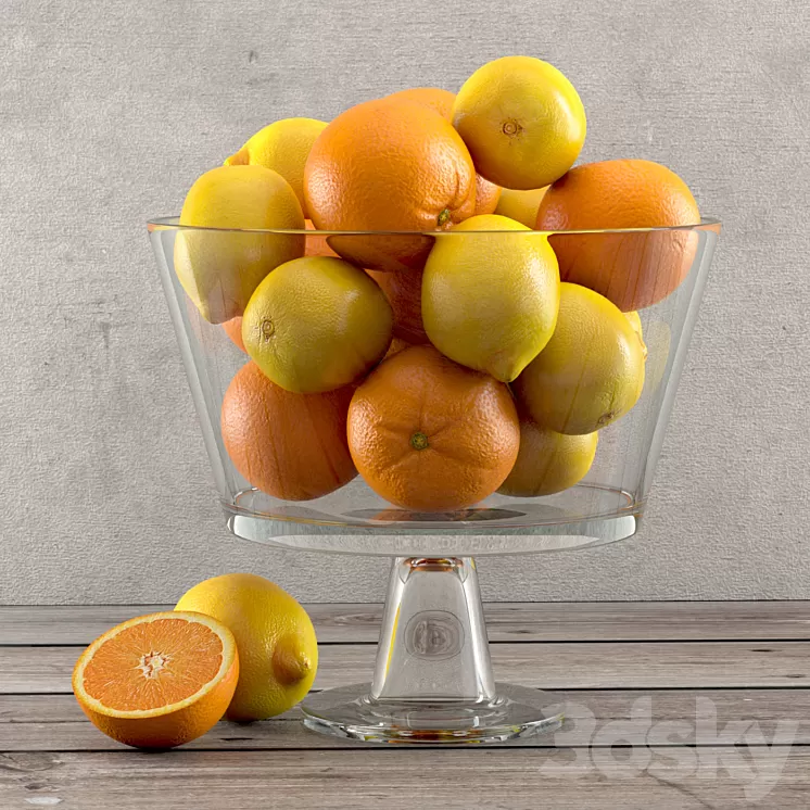 lemons and oranges 3D Model