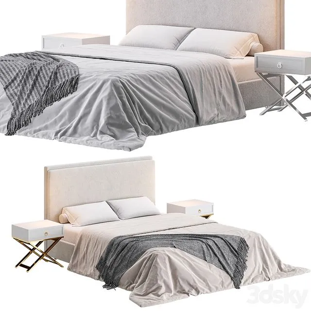 Lennon Bed in Nomad 3D Model