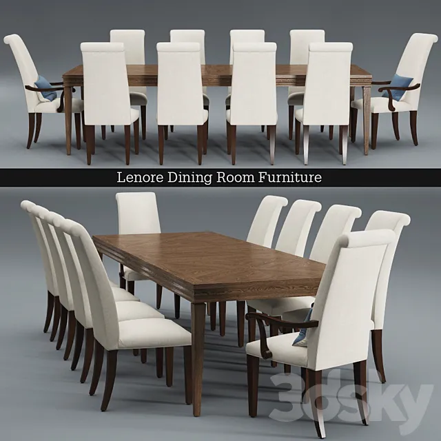 Lenore Dining Room Furniture 3DModel