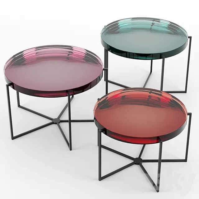 Lens Tables byMcCollin Bryan set 02 3D Model