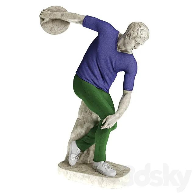 Leo Caillard Discobolus cloth 3D Model