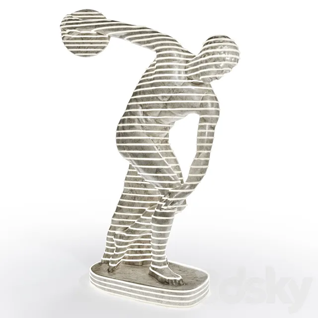 Leo Caillard Neon Discobolus 3DModel