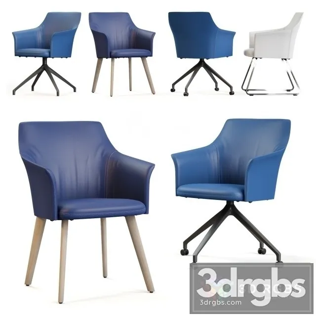 Leolux Mara Esszimmerstuhl Chair 3D Model Free