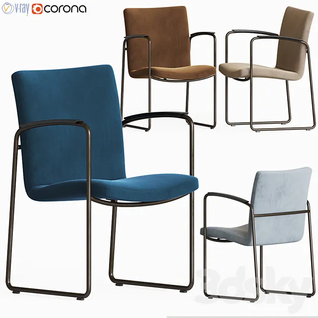 Leolux Talos LX195 Dining Chair 3D Model