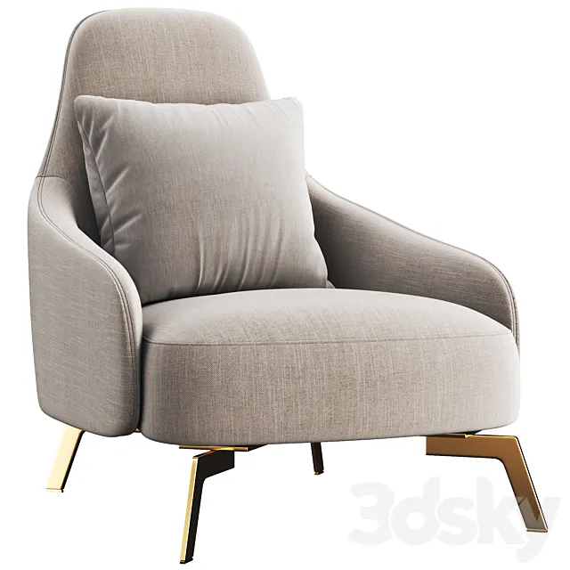 Leolux_LX_Armchair 3D Model