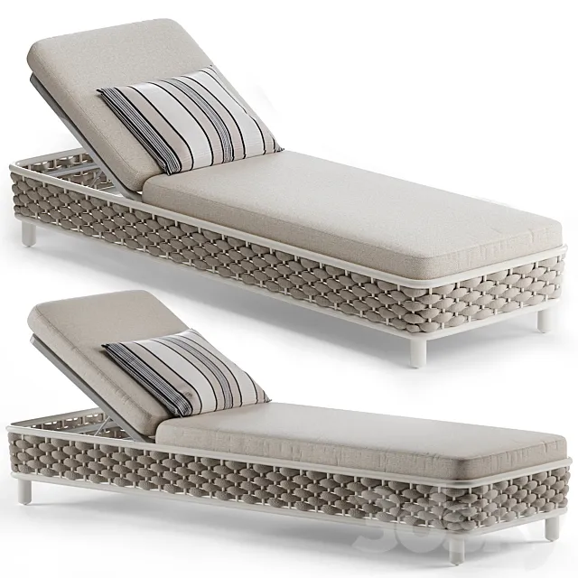 LEON Sunlounger daybed 3D Model