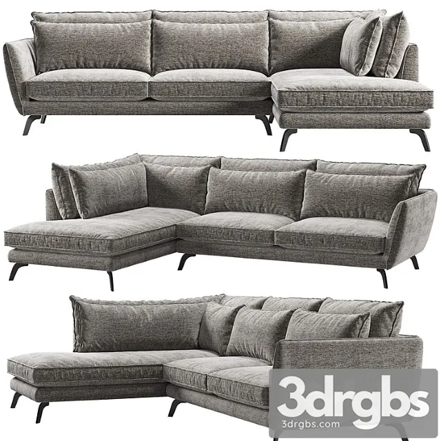 Leone corner sofa kaza do sofa 2 3D Model Free