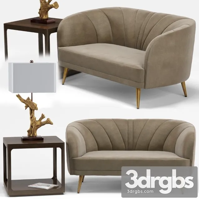 Leone Saltaire Lamp Robin Cube End Table 3D Model Free