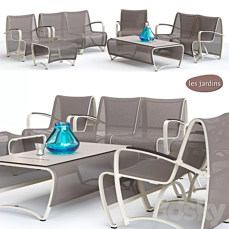 Les Jardins SIÈGE Set 3D Model