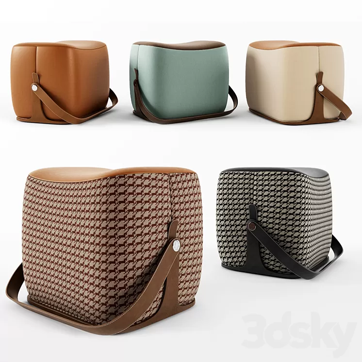 Les Necessaires d'Hermes ottoman 3D Model