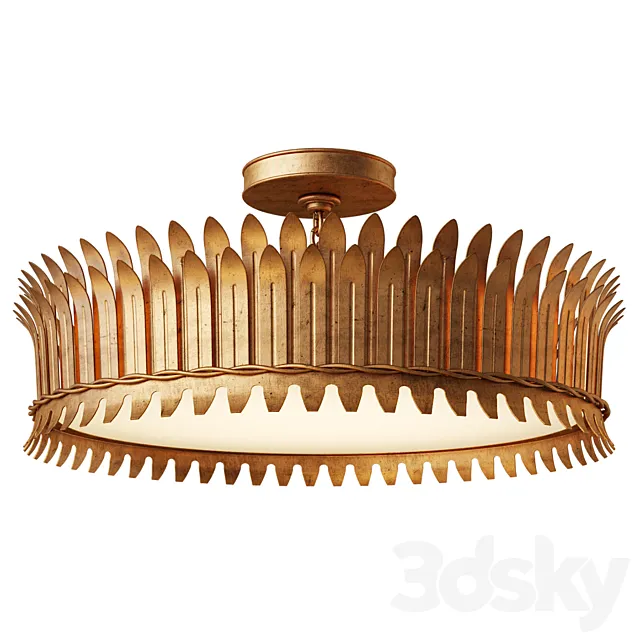 Leslie 20 "Semi-Flush in Various Colors 3D Model