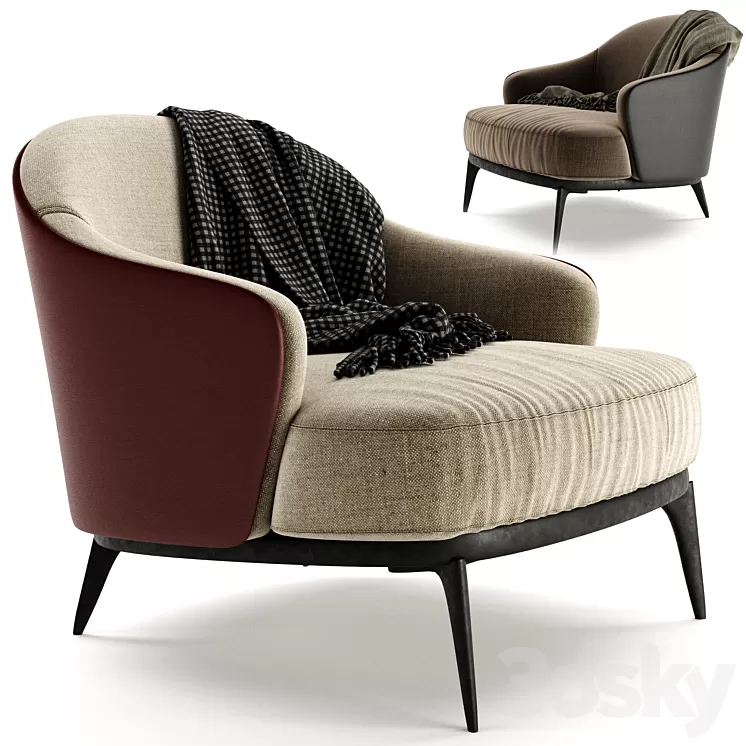 Leslie Armchair 3D Model Free Download