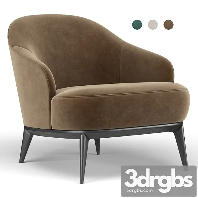 Leslie armchair 3D Model Free